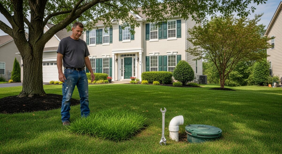 sewer line repair signs