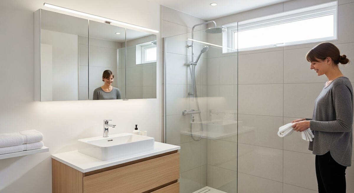 compact bathroom renovation