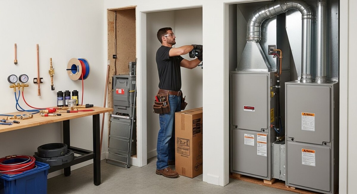 new hvac system setup