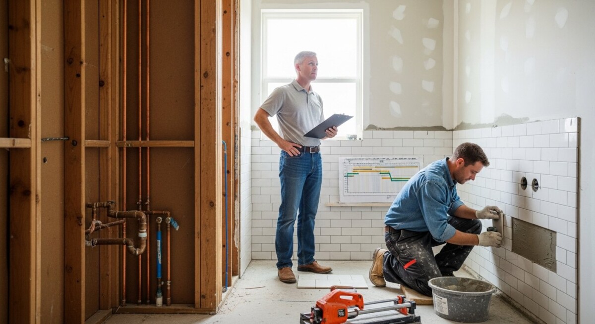 bathroom remodel timeline