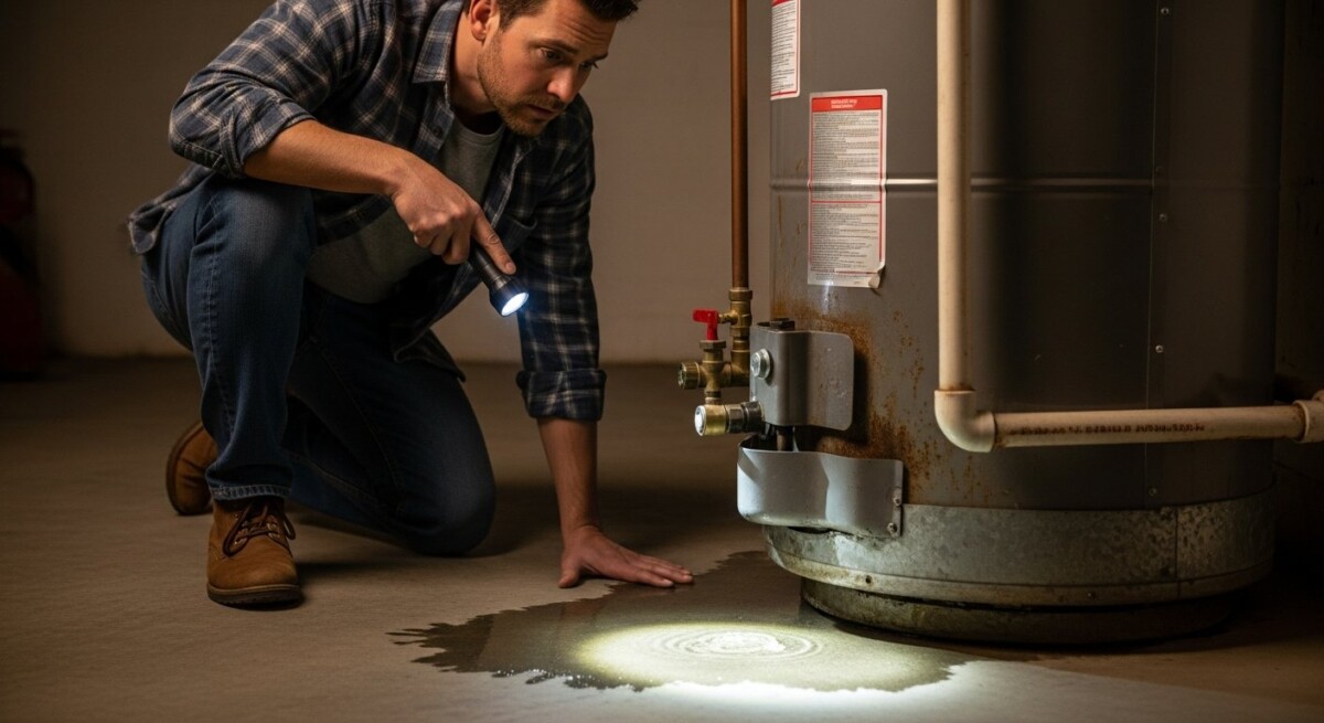 water heater replacement signs