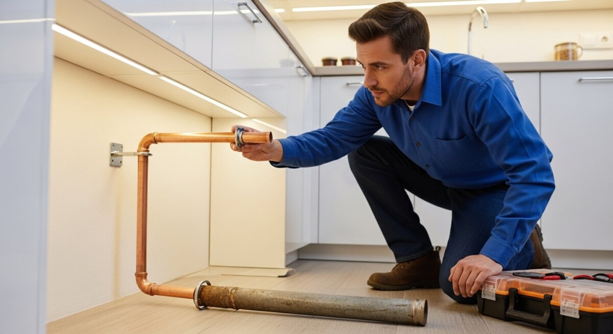 outdated plumbing replacement