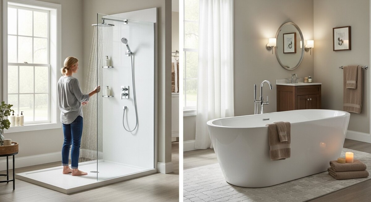 tub vs shower comparison