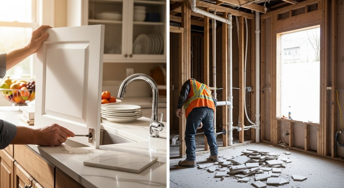 partial remodel vs full renovation